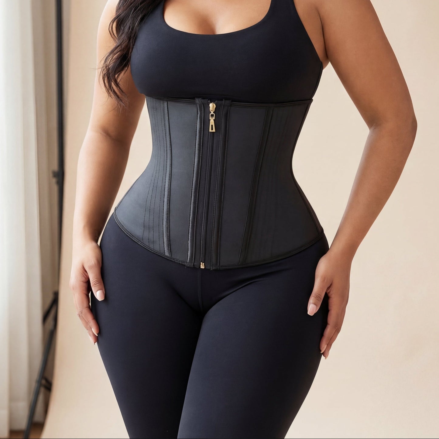 CurDiva Double Layer Waist Trainer & Abdominal Belt — Postpartum & Everyday Sculpting